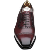 Herring Lincoln mens semi-brogues in burgundy calf