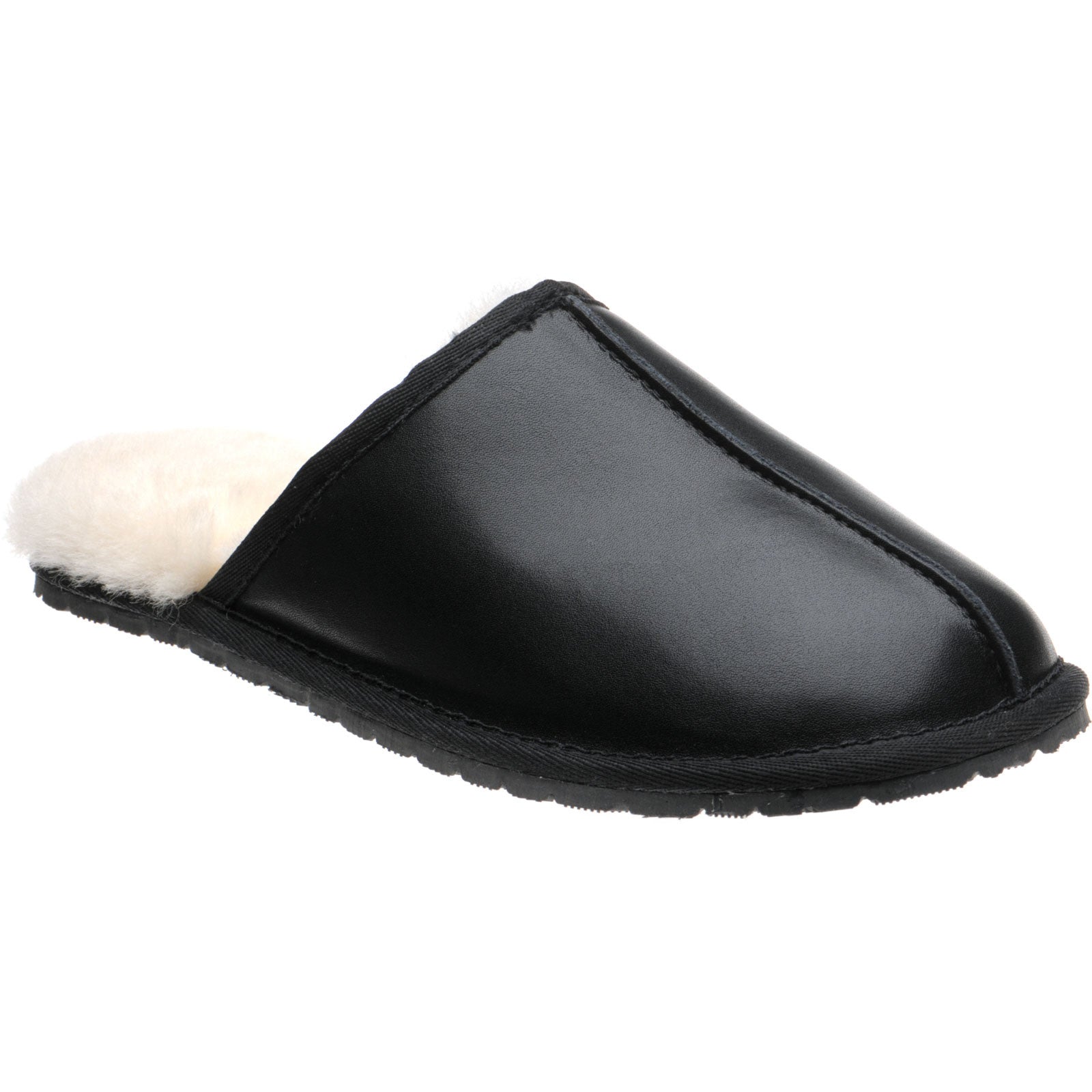 Herring Logan rubber-soled slippers in black