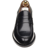 Herring Lombardo mens hybrid-soled loafers in black calf