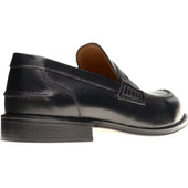 Herring Lombardo mens hybrid-soled loafers in black calf