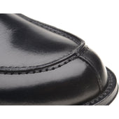 Herring Lombardo mens hybrid-soled loafers in black calf