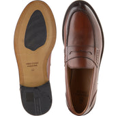 Herring Lombardo mens hybrid-soled loafers in brown calf