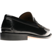 Herring Lucca II mens hybrid-soled loafers in black polished