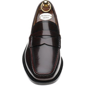 Herring Lucca II mens hybrid-soled loafers in burgundy polished