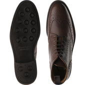 Herring Lympstone mens boots in dark brown grain