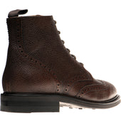 Herring Lympstone mens boots in dark brown grain