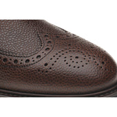 Herring Lympstone mens boots in dark brown grain