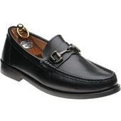Herring Maestro mens loafers in black calf