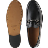 Herring Maestro mens loafers in black calf