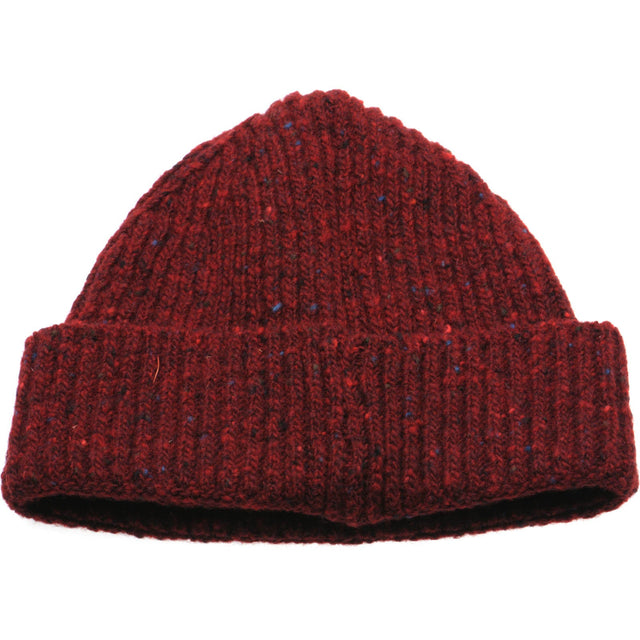 Herring Malin Beanie Hat in burgundy