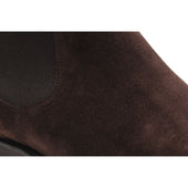 Herring Mantua mens rubber-soled Chelsea boots in brown suede