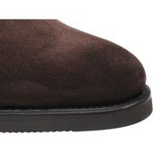 Herring Mantua mens rubber-soled Chelsea boots in brown suede
