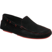 Herring Maranello II mens rubber-soled driving moccasins in black suede