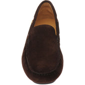 Herring Maranello II mens rubber-soled driving moccasins in brown suede