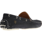 Herring Maranello II mens rubber-soled driving moccasins in navy suede