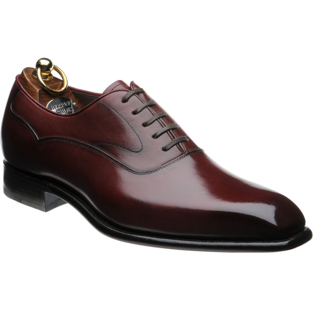 Herring Markham mens Oxfords in burgundy calf