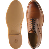 Herring Marlborough mens rubber-soled Derby shoes in cedar grain