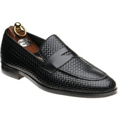 Herring Marmi mens loafers in black calf