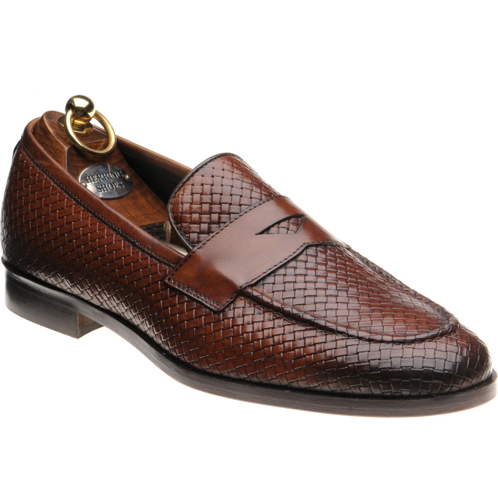 Herring Marmi mens loafers in brown calf