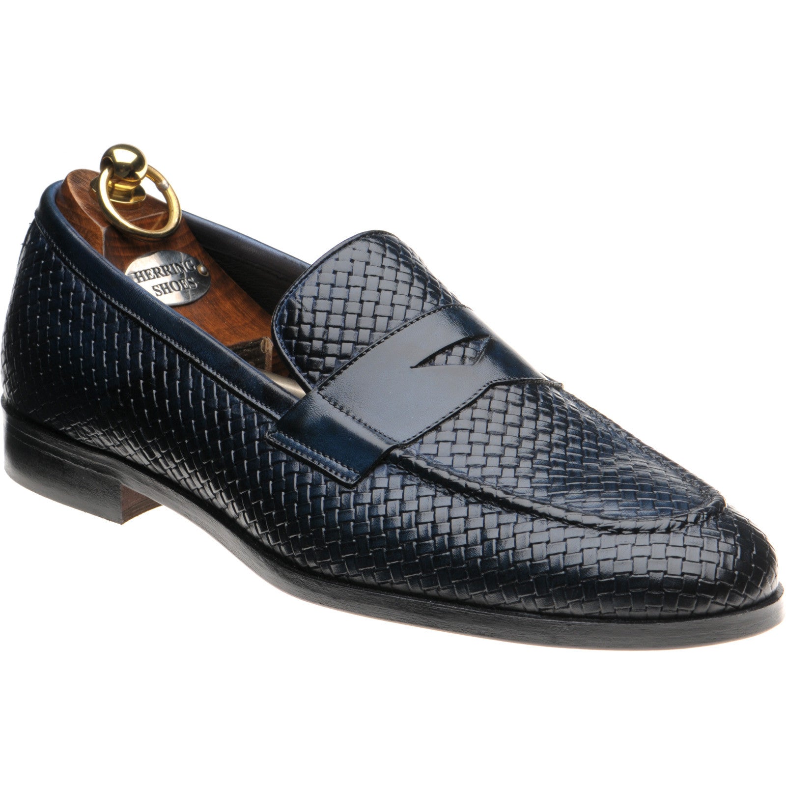 Herring Marmi mens loafers in navy calf