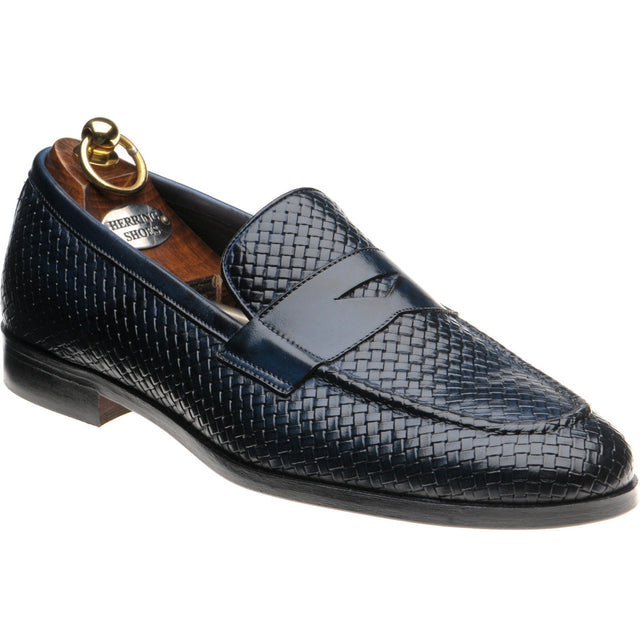 Herring Marmi mens loafers in navy calf