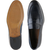 Herring Marmi mens loafers in navy calf