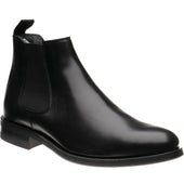 Herring Matterhorn mens rubber-soled Chelsea boots in black calf