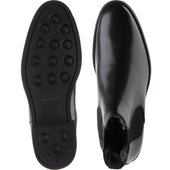 Herring Matterhorn mens rubber-soled Chelsea boots in black calf