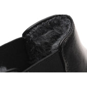 Herring Matterhorn mens rubber-soled Chelsea boots in black calf