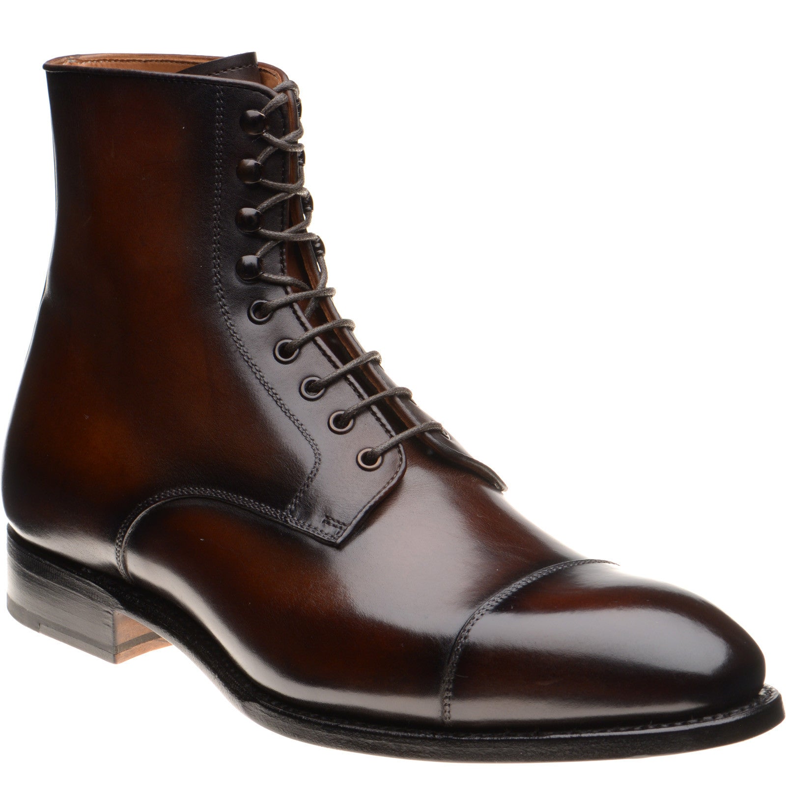 Herring Mawdsley mens boots in brown calf
