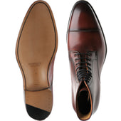 Herring Mawdsley mens boots in rosewood calf