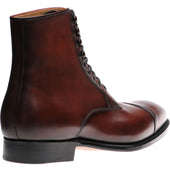 Herring Mawdsley mens boots in rosewood calf