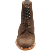 Herring Melksham mens rubber-soled boots in castagnia suede