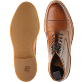 Herring Melksham mens rubber-soled boots in cedar grain