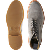 Herring Melksham mens rubber-soled boots in taupe suede