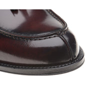 Herring Milano mens hybrid-soled tasselled loafers in burgundy polished