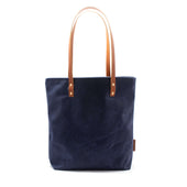 Herring Mill Bay Tote Bag in navy waxed canvas