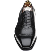 Herring Millbank mens brogues in black calf