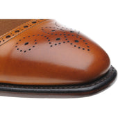 Herring Montreal mens two-tone brogues in chestnut calf and fox suede