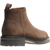 Herring Montrose mens rubber-soled boots in dark brown suede