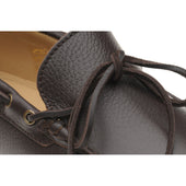Herring Monza mens rubber-soled driving moccasins in brown grain