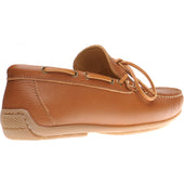 Herring Monza mens rubber-soled driving moccasins in tan grain