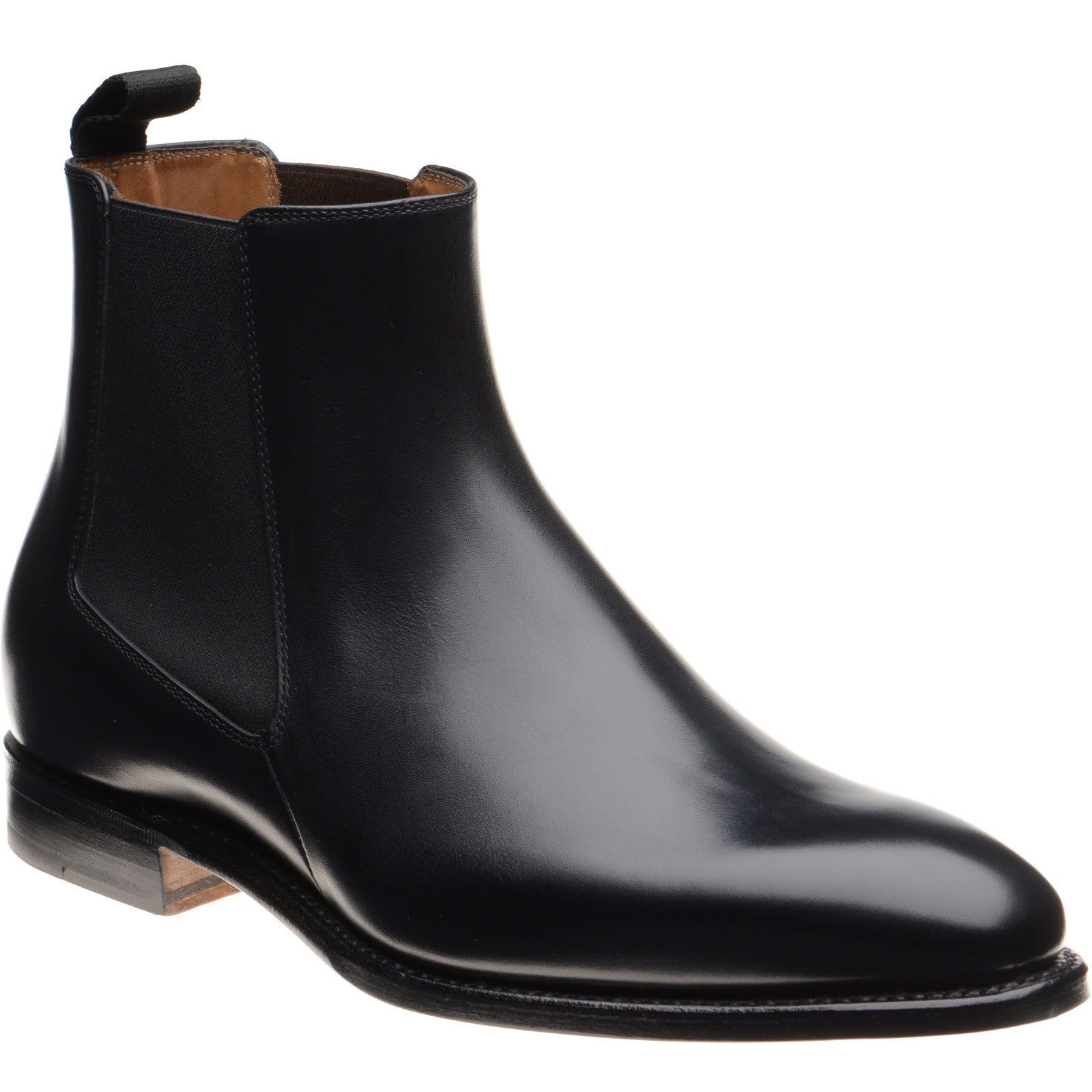 Herring Mountbatten mens Chelsea boots in black calf