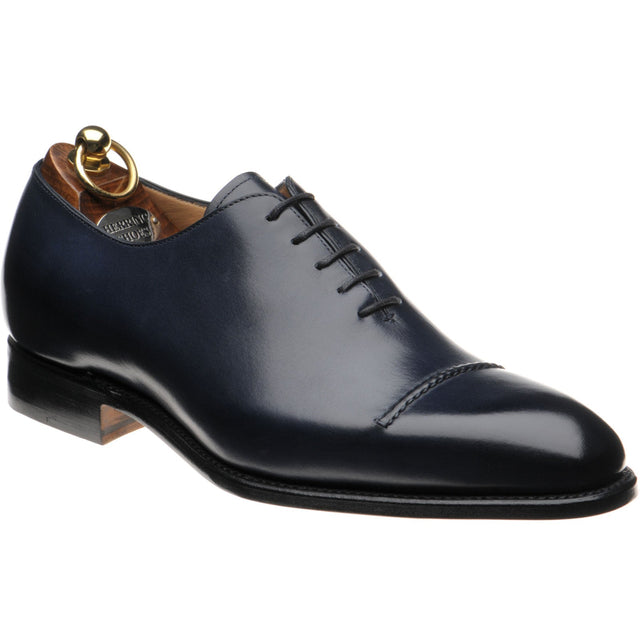 Herring Mowbray mens Oxfords in navy calf