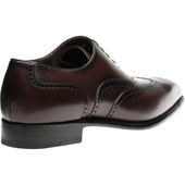 Herring Munster mens brogues in dark brown calf