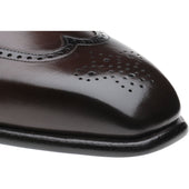 Herring Munster mens brogues in dark brown calf