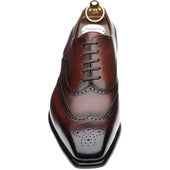 Herring Munster mens brogues in rosewood calf