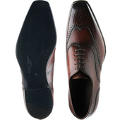 Herring Munster mens brogues in rosewood calf