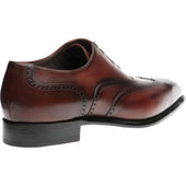 Herring Munster mens brogues in rosewood calf
