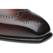 Herring Munster mens brogues in rosewood calf